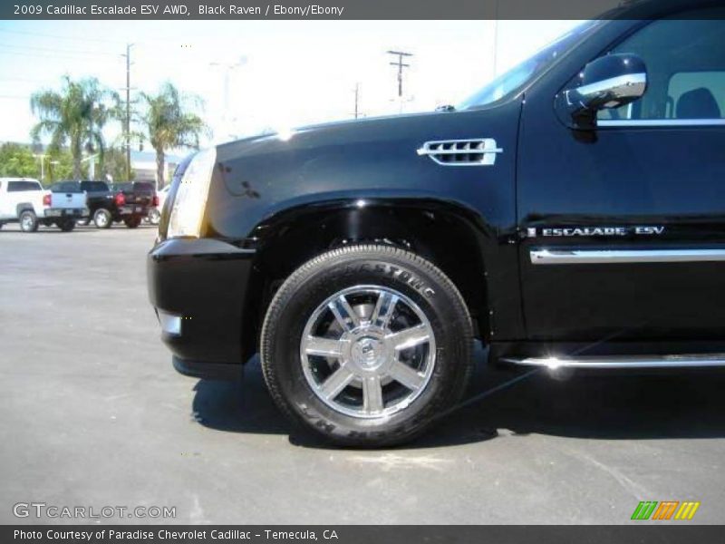 Black Raven / Ebony/Ebony 2009 Cadillac Escalade ESV AWD