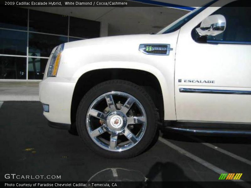 White Diamond / Cocoa/Cashmere 2009 Cadillac Escalade Hybrid