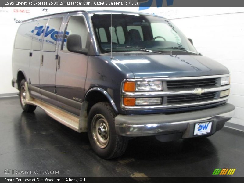 Cadet Blue Metallic / Blue 1999 Chevrolet Express 2500 LS Passenger Van