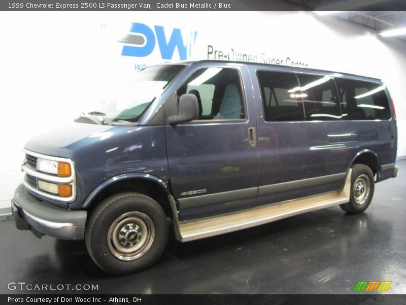 Cadet Blue Metallic / Blue 1999 Chevrolet Express 2500 LS Passenger Van