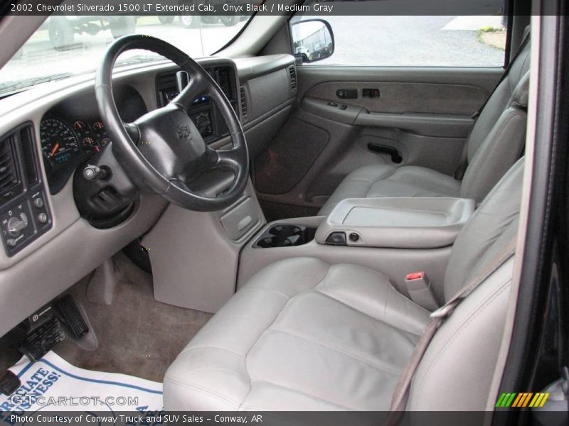 Onyx Black / Medium Gray 2002 Chevrolet Silverado 1500 LT Extended Cab