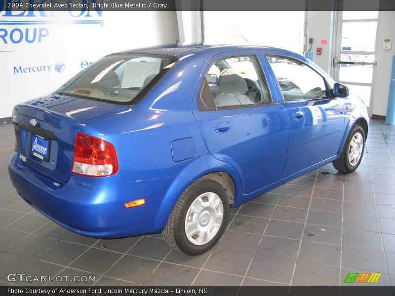 Bright Blue Metallic / Gray 2004 Chevrolet Aveo Sedan