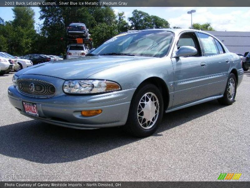 Silver Blue Ice Metallic / Medium Gray 2003 Buick LeSabre Custom