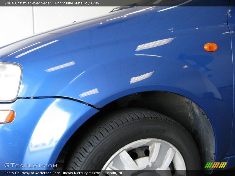 Bright Blue Metallic / Gray 2004 Chevrolet Aveo Sedan