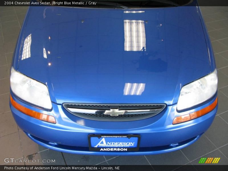 Bright Blue Metallic / Gray 2004 Chevrolet Aveo Sedan