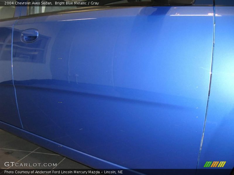 Bright Blue Metallic / Gray 2004 Chevrolet Aveo Sedan