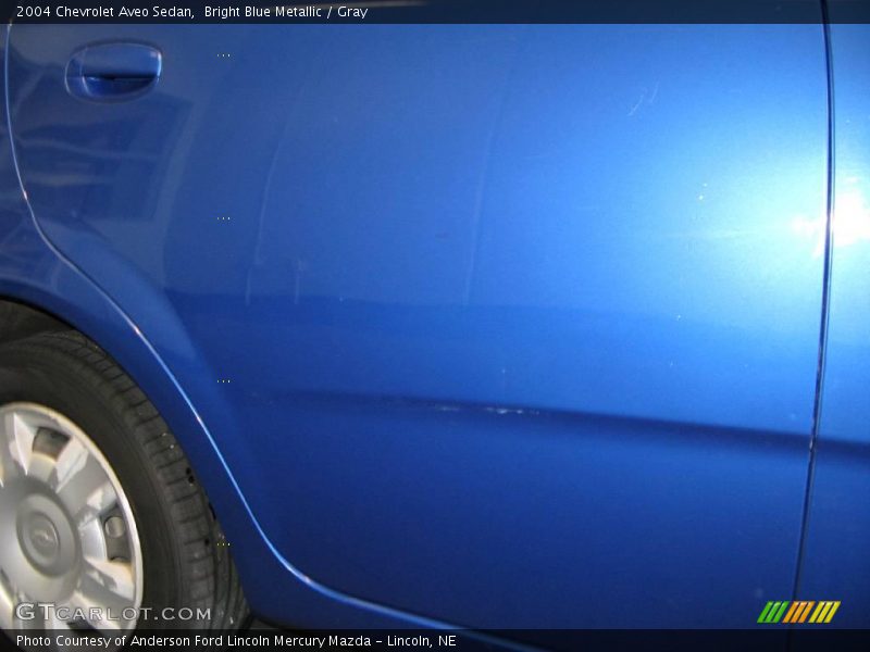 Bright Blue Metallic / Gray 2004 Chevrolet Aveo Sedan