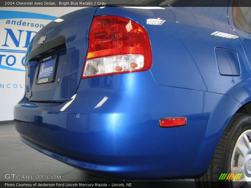 Bright Blue Metallic / Gray 2004 Chevrolet Aveo Sedan