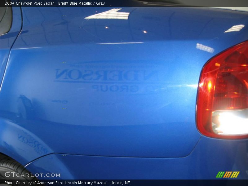 Bright Blue Metallic / Gray 2004 Chevrolet Aveo Sedan
