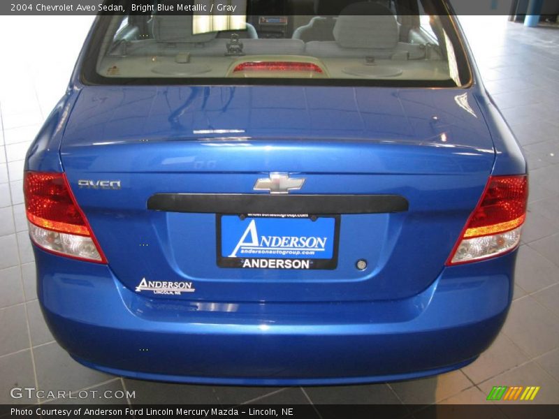 Bright Blue Metallic / Gray 2004 Chevrolet Aveo Sedan