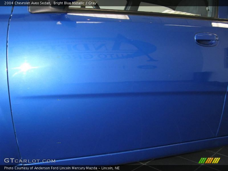 Bright Blue Metallic / Gray 2004 Chevrolet Aveo Sedan