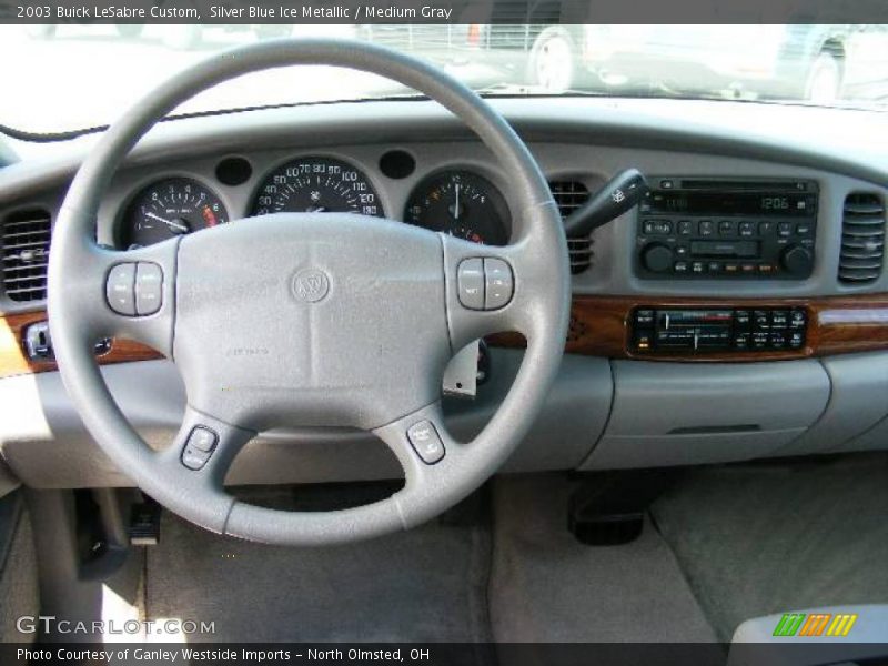 Silver Blue Ice Metallic / Medium Gray 2003 Buick LeSabre Custom