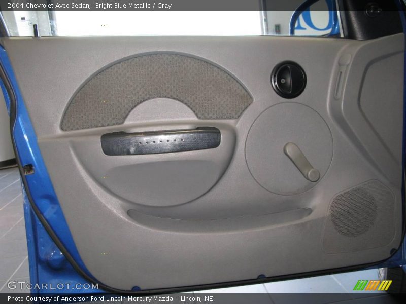 Bright Blue Metallic / Gray 2004 Chevrolet Aveo Sedan