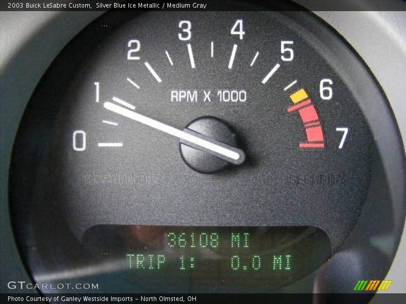Silver Blue Ice Metallic / Medium Gray 2003 Buick LeSabre Custom