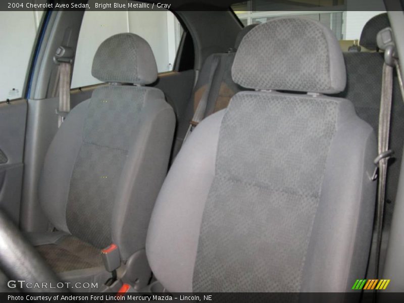 Bright Blue Metallic / Gray 2004 Chevrolet Aveo Sedan