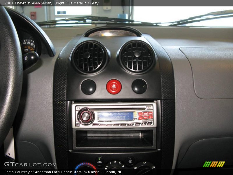 Bright Blue Metallic / Gray 2004 Chevrolet Aveo Sedan
