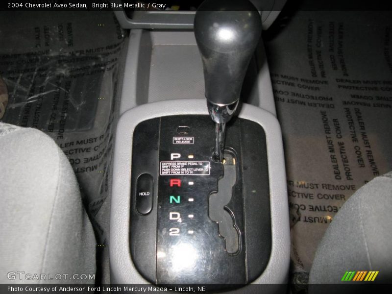 Bright Blue Metallic / Gray 2004 Chevrolet Aveo Sedan