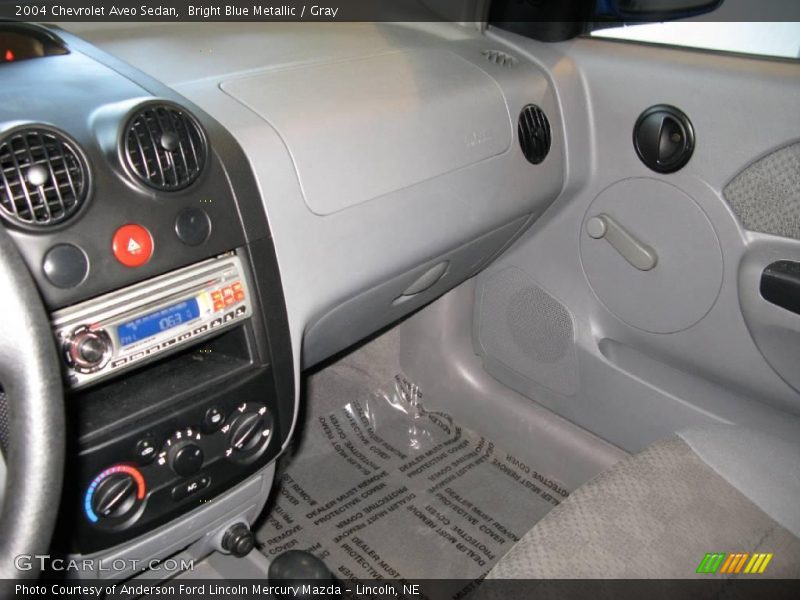 Bright Blue Metallic / Gray 2004 Chevrolet Aveo Sedan