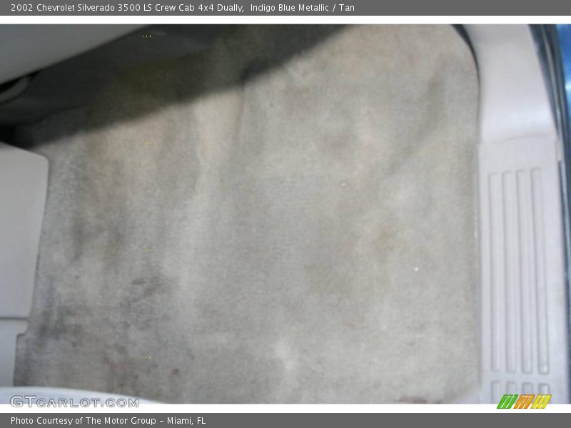Indigo Blue Metallic / Tan 2002 Chevrolet Silverado 3500 LS Crew Cab 4x4 Dually