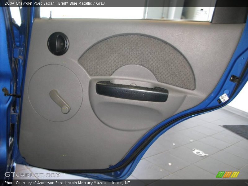 Bright Blue Metallic / Gray 2004 Chevrolet Aveo Sedan