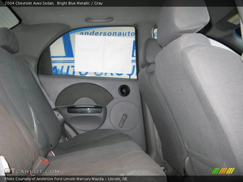 Bright Blue Metallic / Gray 2004 Chevrolet Aveo Sedan