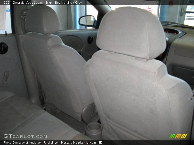 Bright Blue Metallic / Gray 2004 Chevrolet Aveo Sedan