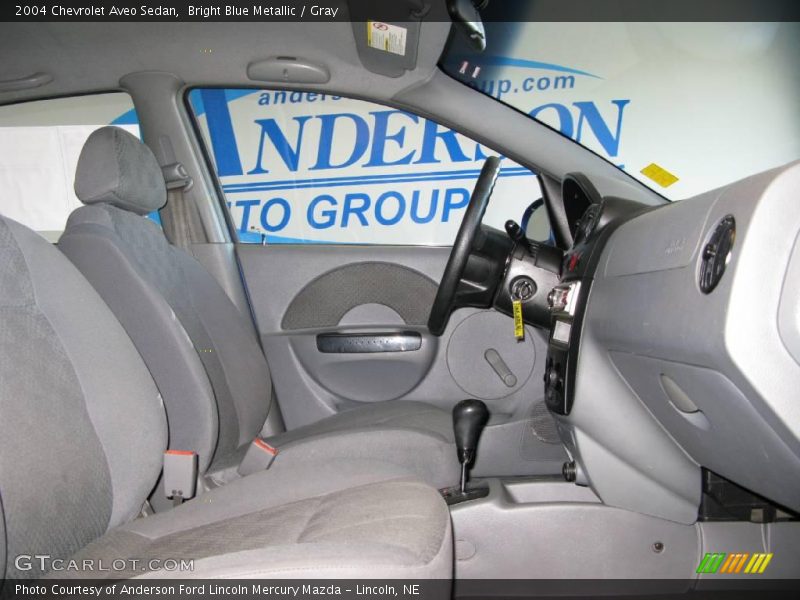 Bright Blue Metallic / Gray 2004 Chevrolet Aveo Sedan