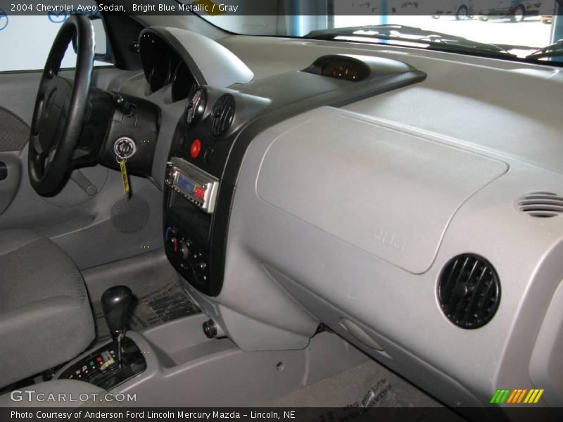 Bright Blue Metallic / Gray 2004 Chevrolet Aveo Sedan
