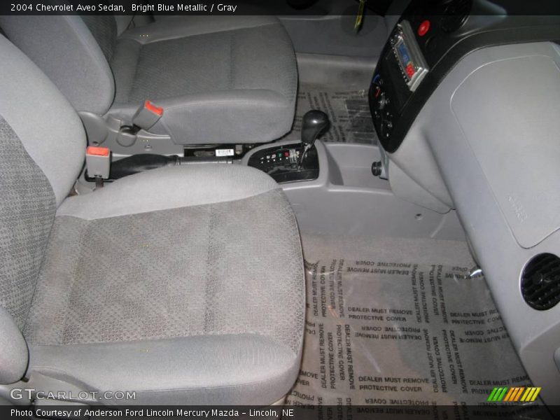 Bright Blue Metallic / Gray 2004 Chevrolet Aveo Sedan