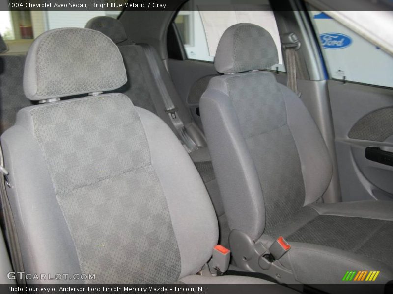 Bright Blue Metallic / Gray 2004 Chevrolet Aveo Sedan