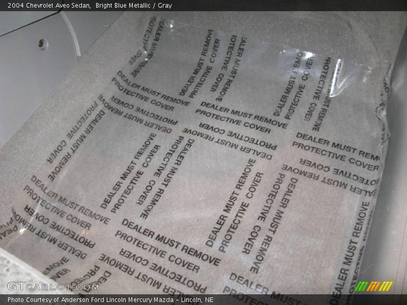 Bright Blue Metallic / Gray 2004 Chevrolet Aveo Sedan