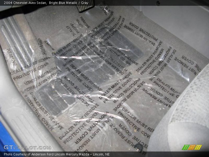 Bright Blue Metallic / Gray 2004 Chevrolet Aveo Sedan