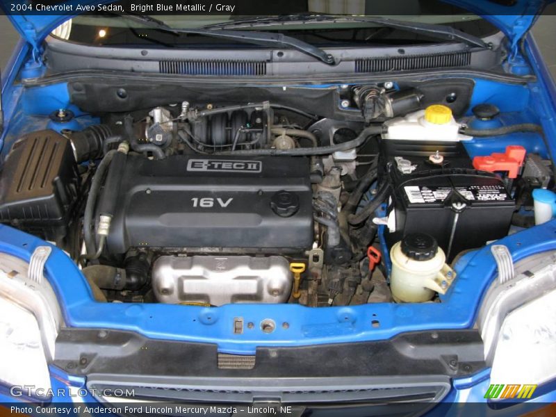 Bright Blue Metallic / Gray 2004 Chevrolet Aveo Sedan