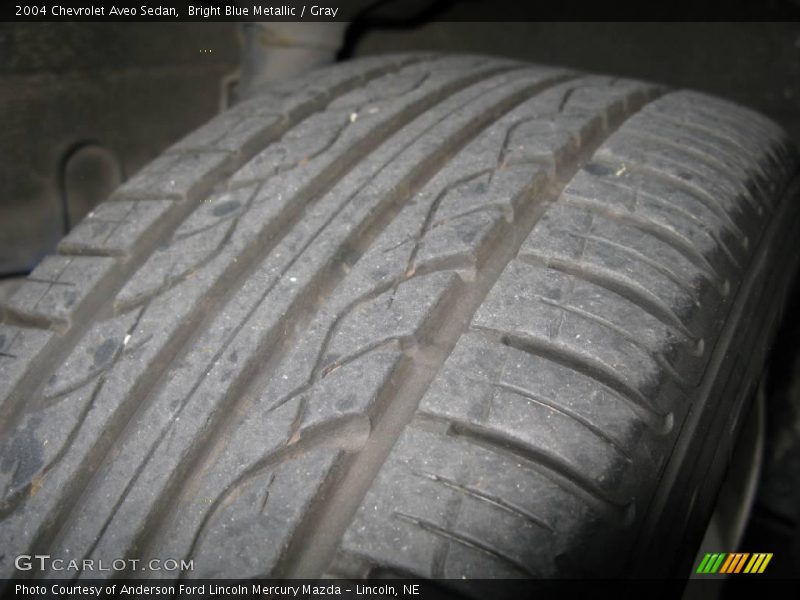 Bright Blue Metallic / Gray 2004 Chevrolet Aveo Sedan