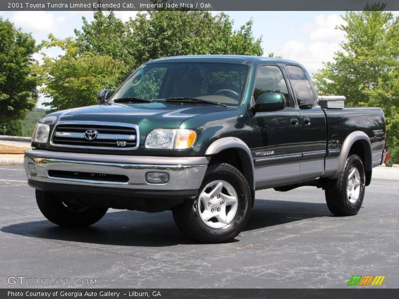 Imperial Jade Mica / Oak 2001 Toyota Tundra Limited Extended Cab