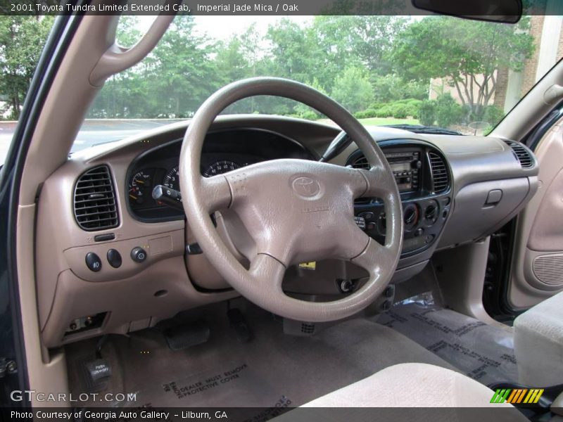 Imperial Jade Mica / Oak 2001 Toyota Tundra Limited Extended Cab