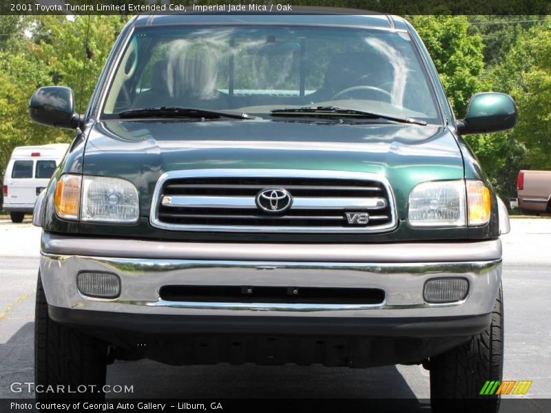 Imperial Jade Mica / Oak 2001 Toyota Tundra Limited Extended Cab