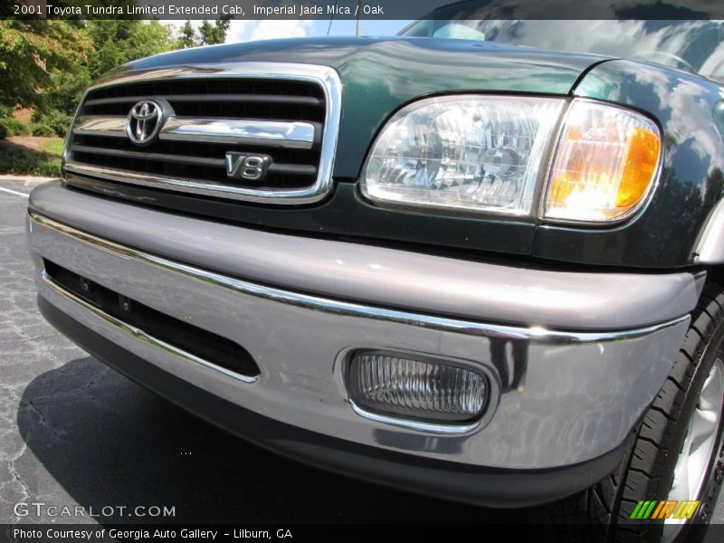 Imperial Jade Mica / Oak 2001 Toyota Tundra Limited Extended Cab