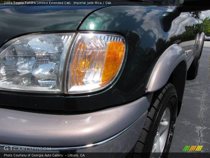 Imperial Jade Mica / Oak 2001 Toyota Tundra Limited Extended Cab