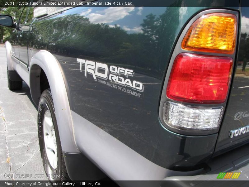 Imperial Jade Mica / Oak 2001 Toyota Tundra Limited Extended Cab