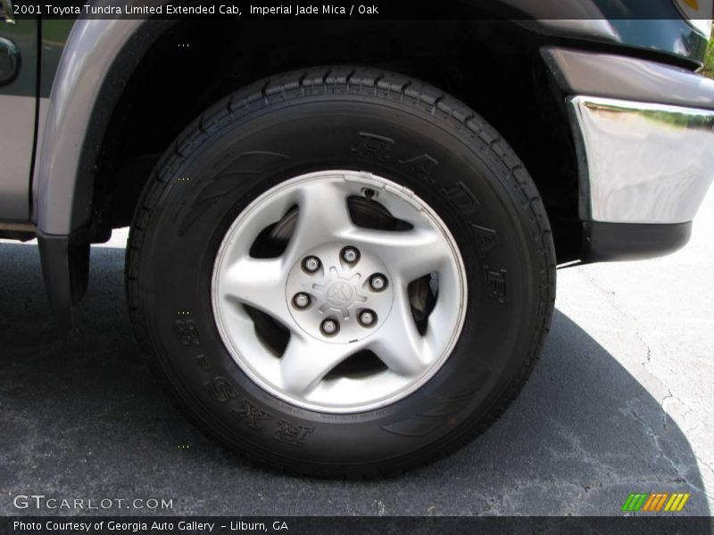 Imperial Jade Mica / Oak 2001 Toyota Tundra Limited Extended Cab