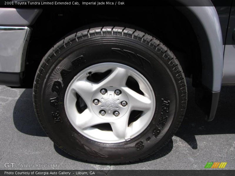 Imperial Jade Mica / Oak 2001 Toyota Tundra Limited Extended Cab