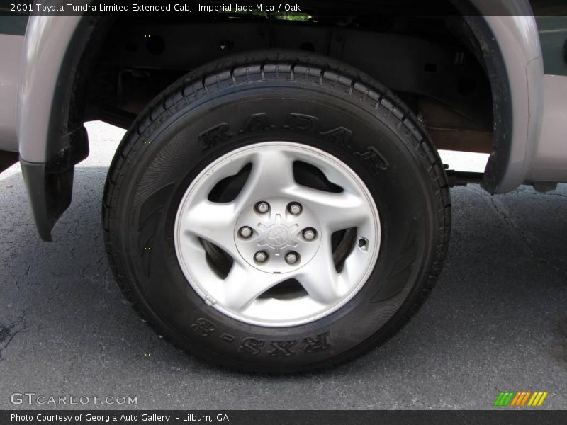 Imperial Jade Mica / Oak 2001 Toyota Tundra Limited Extended Cab