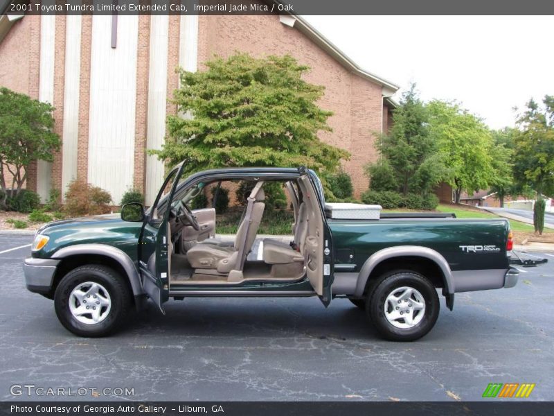 Imperial Jade Mica / Oak 2001 Toyota Tundra Limited Extended Cab