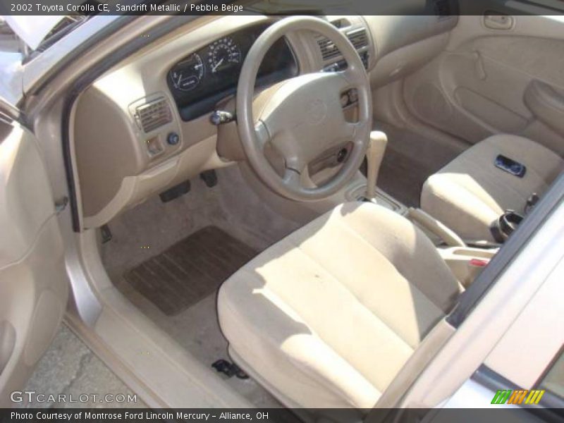 Sandrift Metallic / Pebble Beige 2002 Toyota Corolla CE