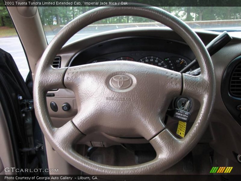 Imperial Jade Mica / Oak 2001 Toyota Tundra Limited Extended Cab