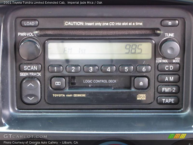 Imperial Jade Mica / Oak 2001 Toyota Tundra Limited Extended Cab