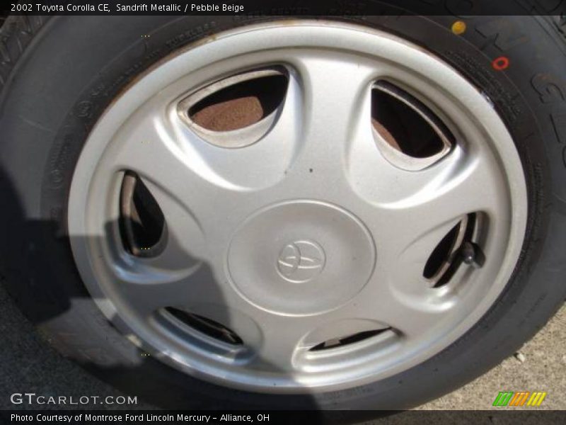 Sandrift Metallic / Pebble Beige 2002 Toyota Corolla CE