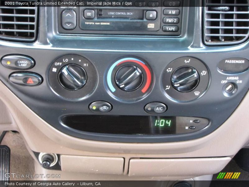 Imperial Jade Mica / Oak 2001 Toyota Tundra Limited Extended Cab