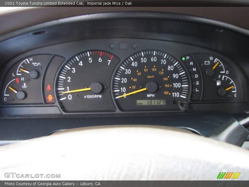 Imperial Jade Mica / Oak 2001 Toyota Tundra Limited Extended Cab